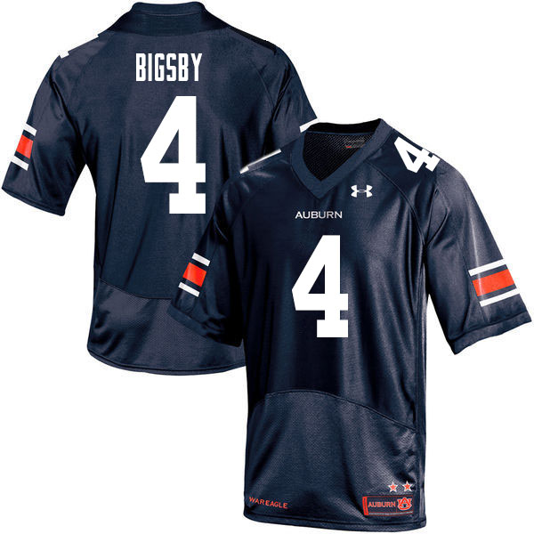 Men #4 Tank Bigsby Auburn Tigers College Football Jerseys Sale-Navy - Click Image to Close